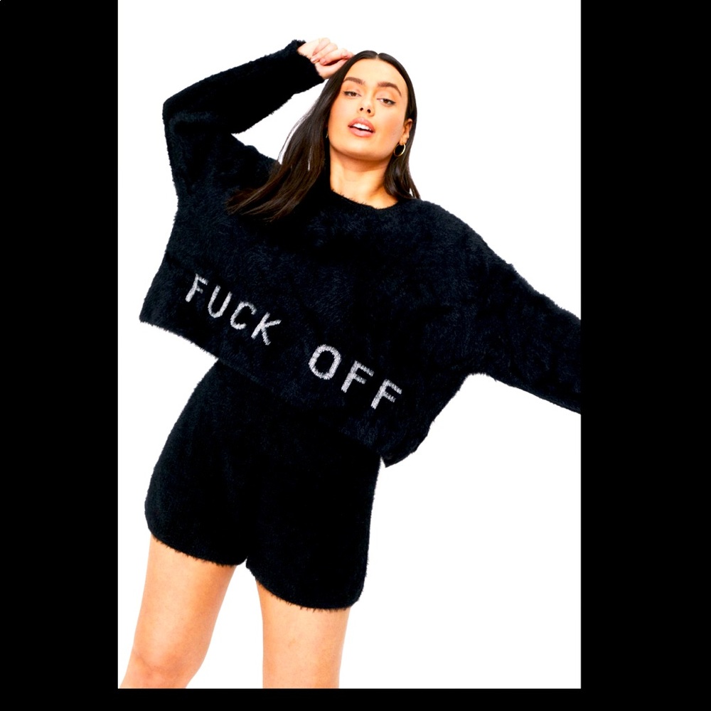NWT Nasty Gal F*CK OFF Lounge Set